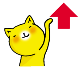Happy Yellow CAT sticker #626928