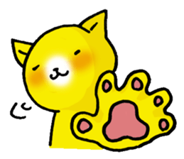 Happy Yellow CAT sticker #626931