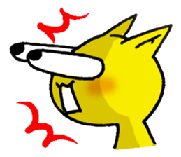 Happy Yellow CAT sticker #626937