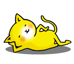 Happy Yellow CAT sticker #626939