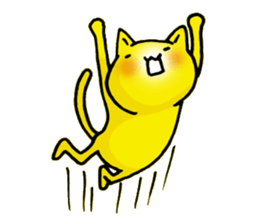 Happy Yellow CAT sticker #626941