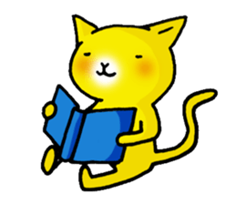 Happy Yellow CAT sticker #626943