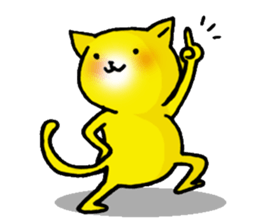 Happy Yellow CAT sticker #626945