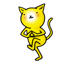 Happy Yellow CAT sticker #626951