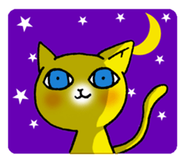 Happy Yellow CAT sticker #626960