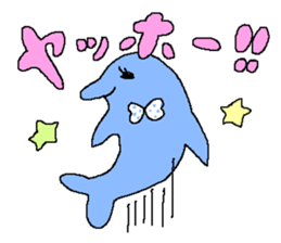 Marine characters stamp sticker #627002