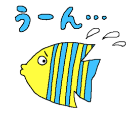 Marine characters stamp sticker #627011