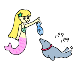 Marine characters stamp sticker #627028