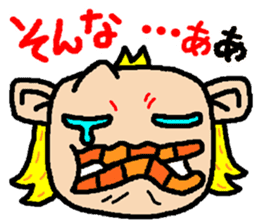 okinawa language funny face manga 03 sticker #627411
