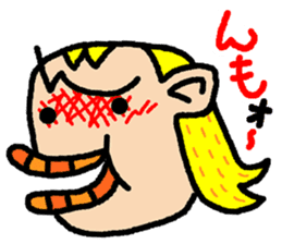 okinawa language funny face manga 03 sticker #627413