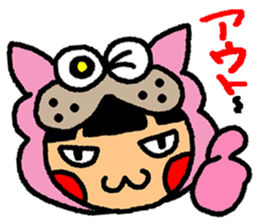 okinawa language funny face manga 03 sticker #627441