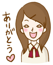 Real intention of girl sticker #627585