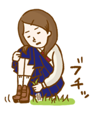 Real intention of girl sticker #627589