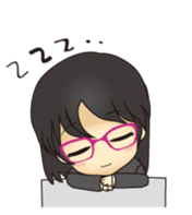 secretary of the graceful Japanese woman sticker #627636