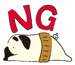 Maro Pug sticker #627724