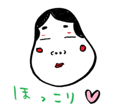 "Okame" and "Hyottoko" sticker #627977