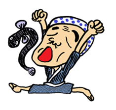 "Okame" and "Hyottoko" sticker #627978