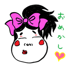 "Okame" and "Hyottoko" sticker #627983