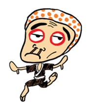 "Okame" and "Hyottoko" sticker #627994