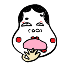 "Okame" and "Hyottoko" sticker #627995