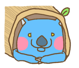 Funny Blue Wombat sticker #628060
