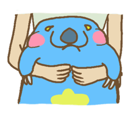 Funny Blue Wombat sticker #628061