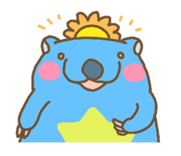 Funny Blue Wombat sticker #628072