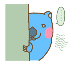 Funny Blue Wombat sticker #628075