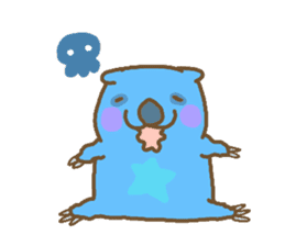 Funny Blue Wombat sticker #628077