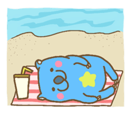 Funny Blue Wombat sticker #628078