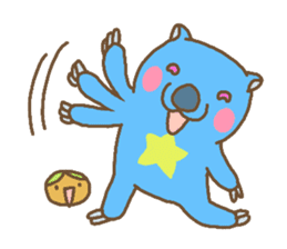 Funny Blue Wombat sticker #628081