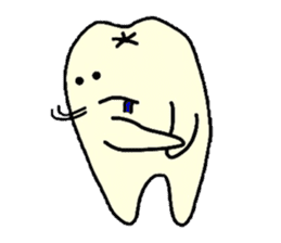 Sticker of cute tooth(ver without words) sticker #629203