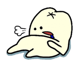 Sticker of cute tooth(ver without words) sticker #629212