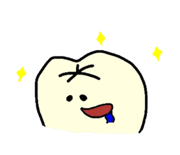 Sticker of cute tooth(ver without words) sticker #629231