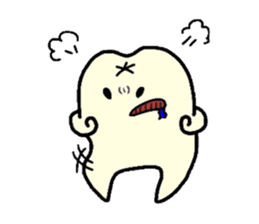Sticker of cute tooth(ver without words) sticker #629233