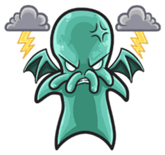 Little Cutethulu sticker #629404