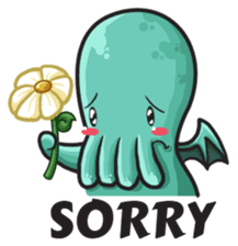 Little Cutethulu sticker #629419