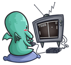 Little Cutethulu sticker #629421