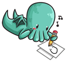 Little Cutethulu sticker #629423