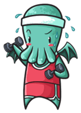 Little Cutethulu sticker #629425