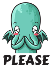 Little Cutethulu sticker #629440