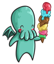 Little Cutethulu sticker #629441