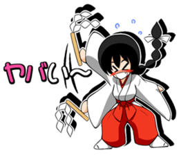 Shrine maiden miko. sticker #629449