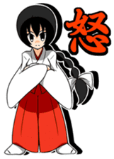 Shrine maiden miko. sticker #629464
