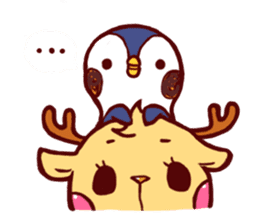 deer & penguin sticker #629888