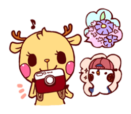 deer & penguin sticker #629910