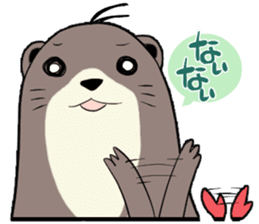 Otter and Crab sticker #629948
