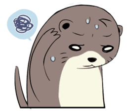 Otter and Crab sticker #629949