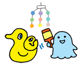 Arlie and friends in the chokochoko town sticker #630073