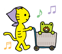 Arlie and friends in the chokochoko town sticker #630074